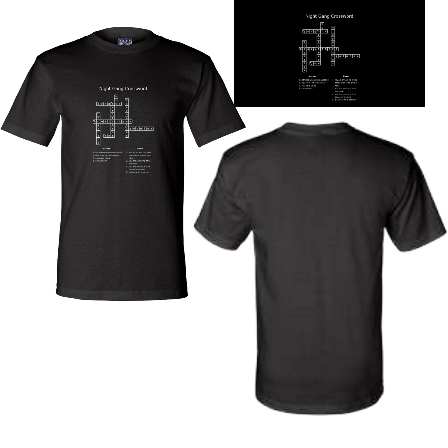 Crossword Filled Nightgang Tee