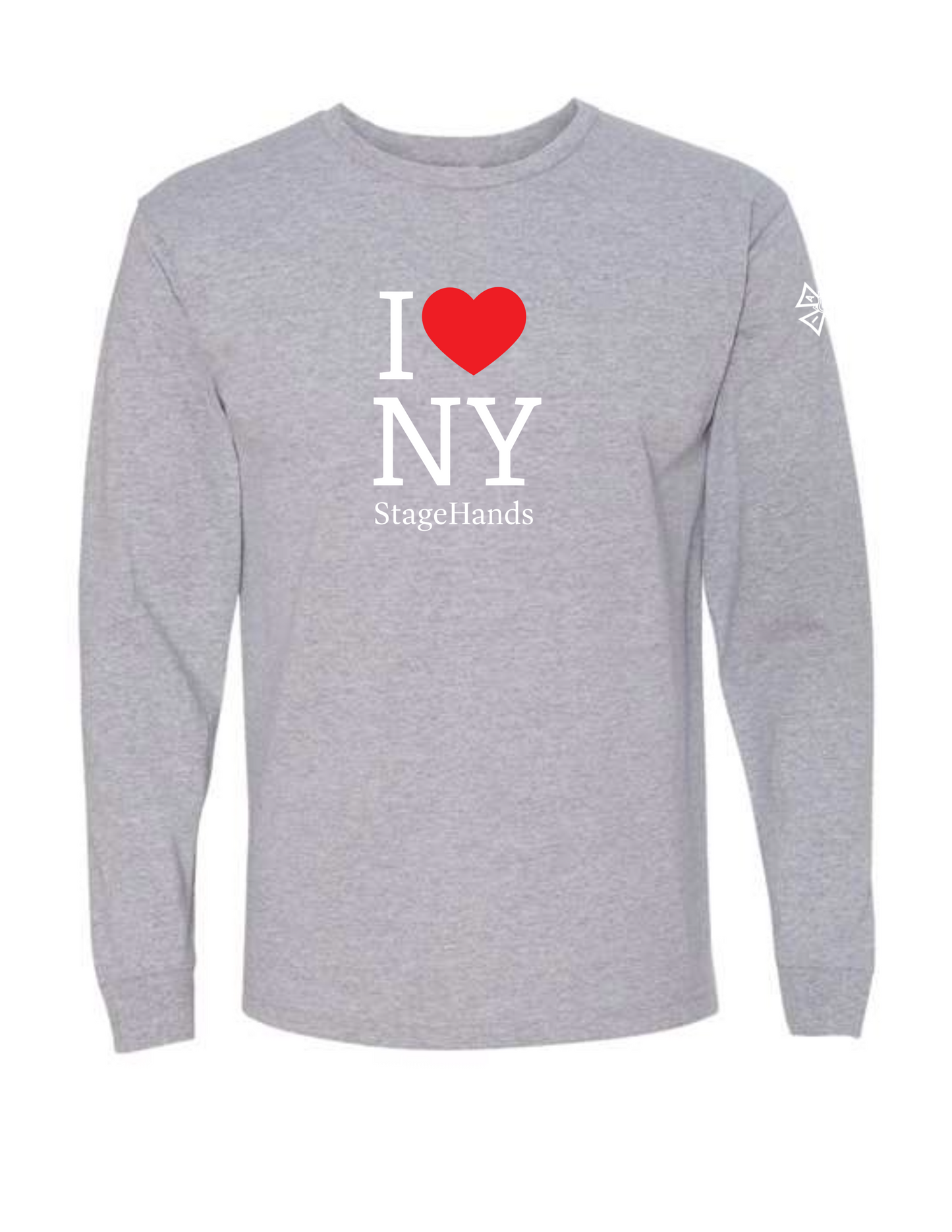I LOVE NY STAGEHANDS LONGSLEEVE TEE