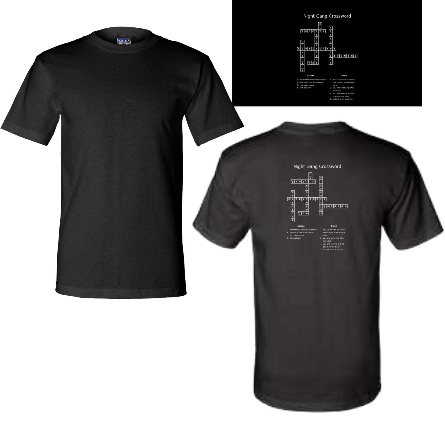 Crossword Filled Nightgang Tee