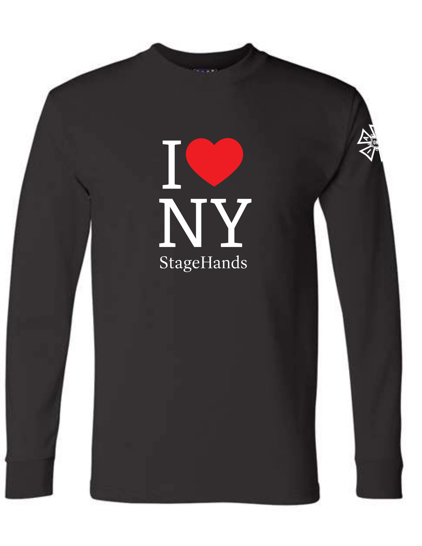 I LOVE NY STAGEHANDS LONGSLEEVE TEE