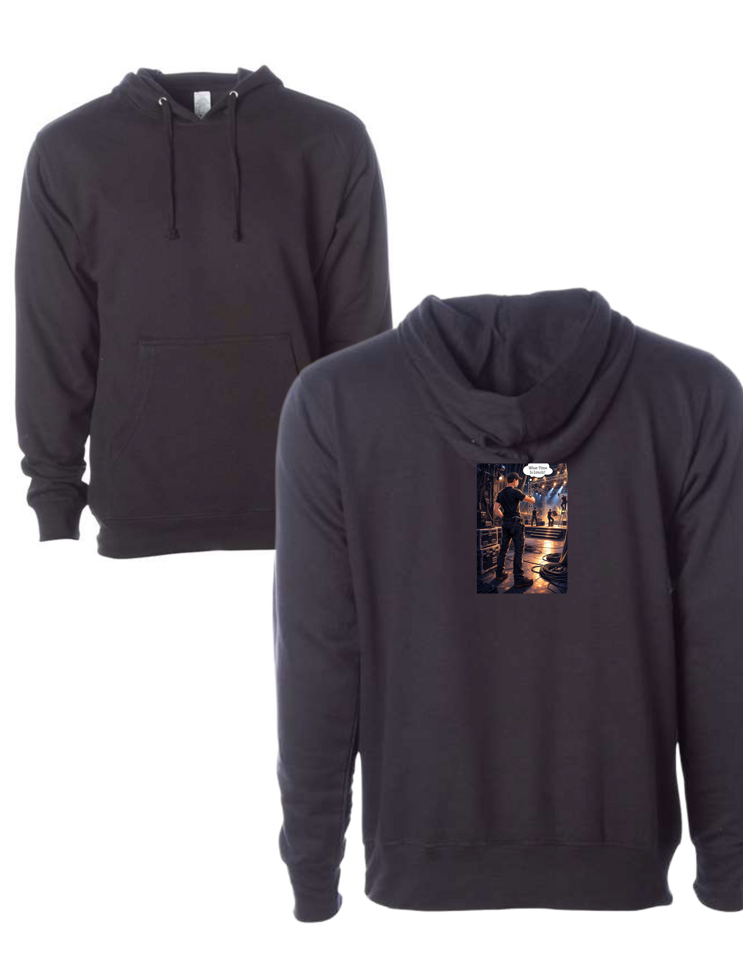 What time is Lunch? Hoody
